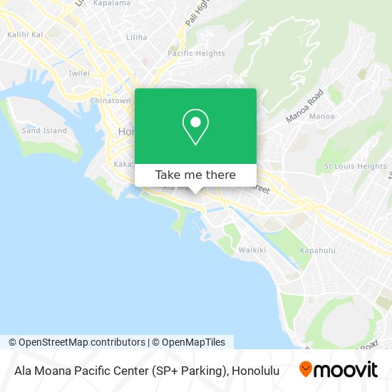 Mapa de Ala Moana Pacific Center (SP+ Parking)