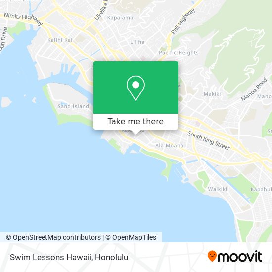 Swim Lessons Hawaii map