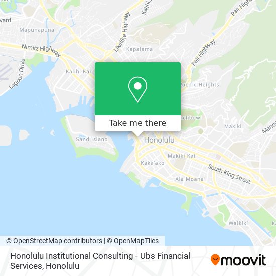 Honolulu Institutional Consulting - Ubs Financial Services map