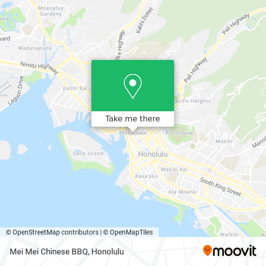 Mei Mei Chinese BBQ map
