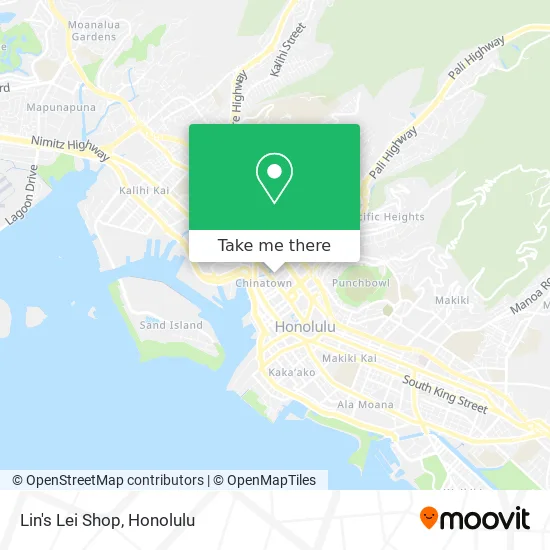 Lin's Lei Shop map