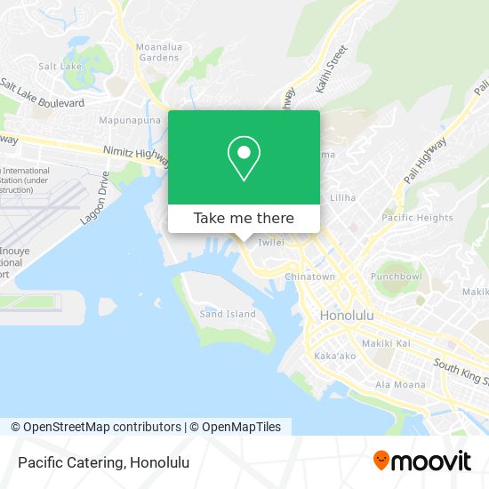 Pacific Catering map