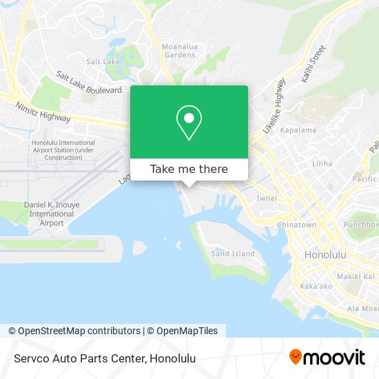 Mapa de Servco Auto Parts Center