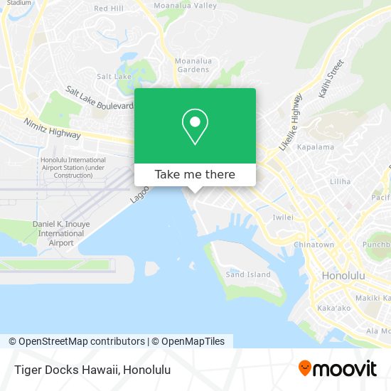 Tiger Docks Hawaii map