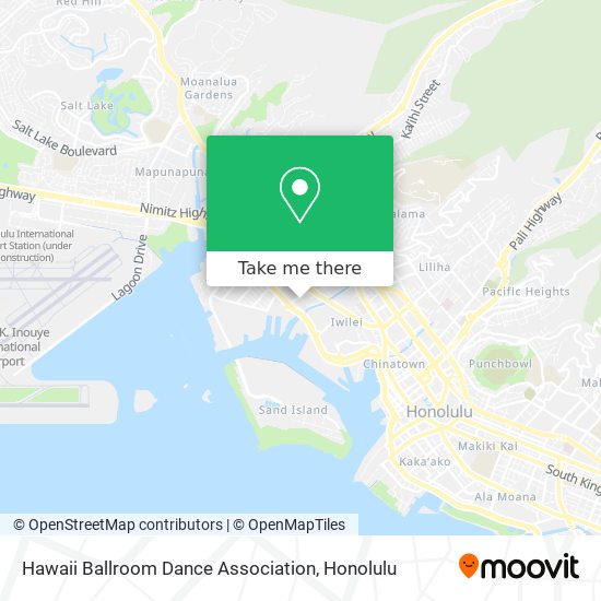 Mapa de Hawaii Ballroom Dance Association