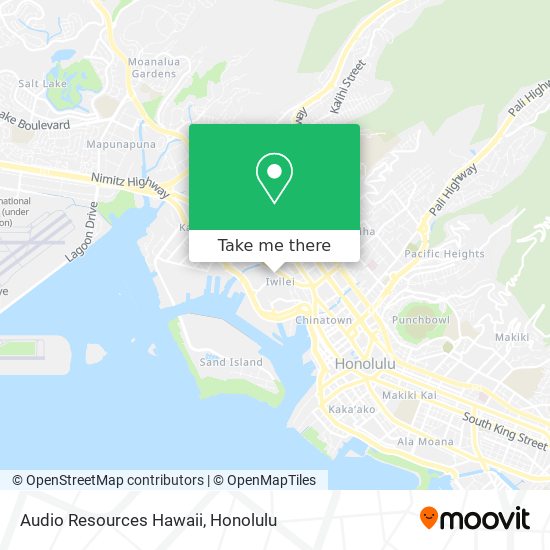 Mapa de Audio Resources Hawaii