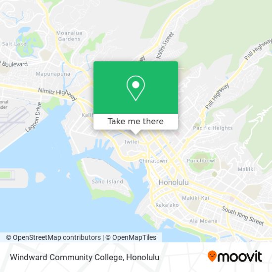 Mapa de Windward Community College