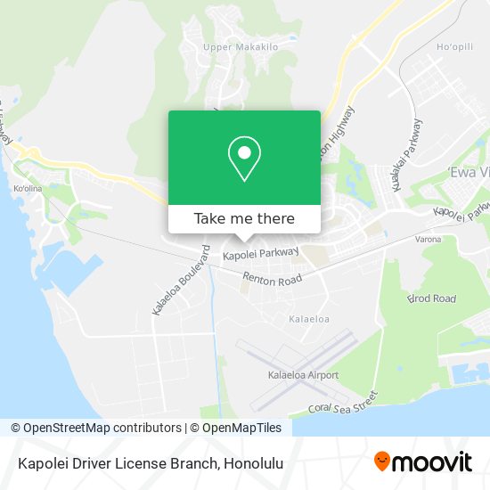 Kapolei Driver License Branch map
