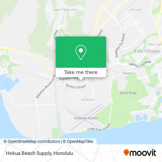 Hokua Beach Supply map