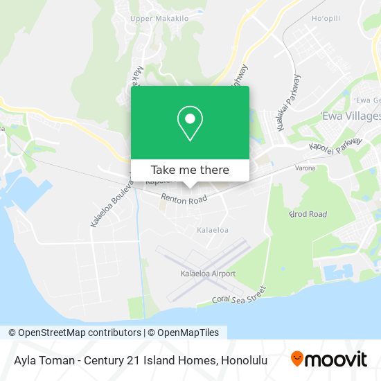 Ayla Toman - Century 21 Island Homes map