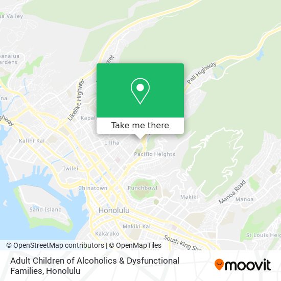 Adult Children of Alcoholics & Dysfunctional Families map