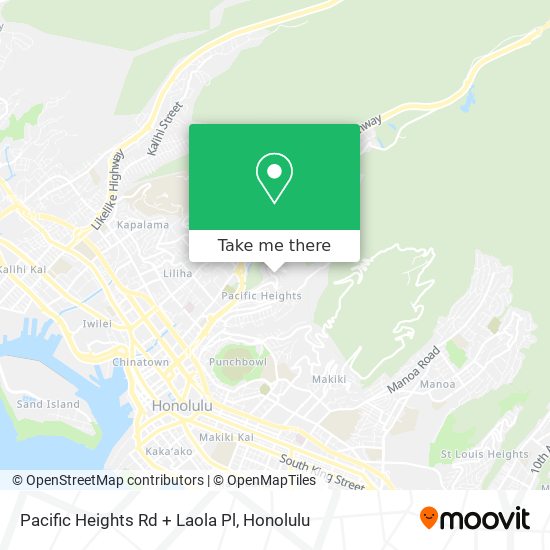 Pacific Heights Rd + Laola Pl map