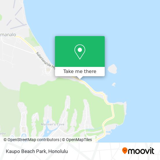 Kaupo Beach Park map