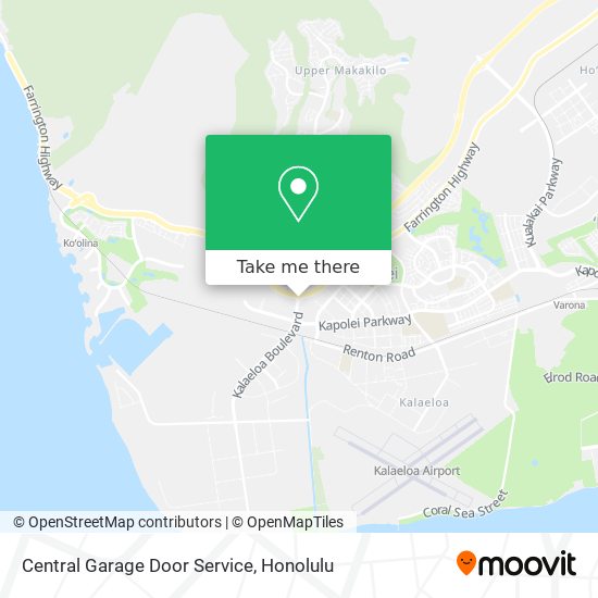 Central Garage Door Service map