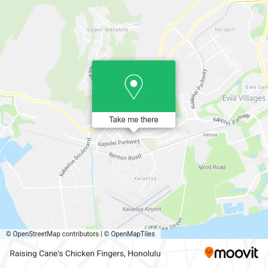 Raising Cane's Chicken Fingers map