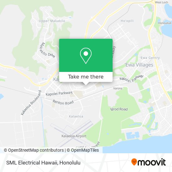 SML Electrical Hawaii map