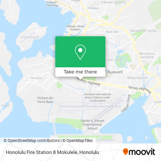 Mapa de Honolulu Fire Station 8 Mokulele