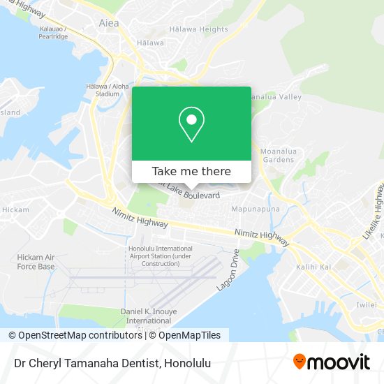 Dr Cheryl Tamanaha Dentist map