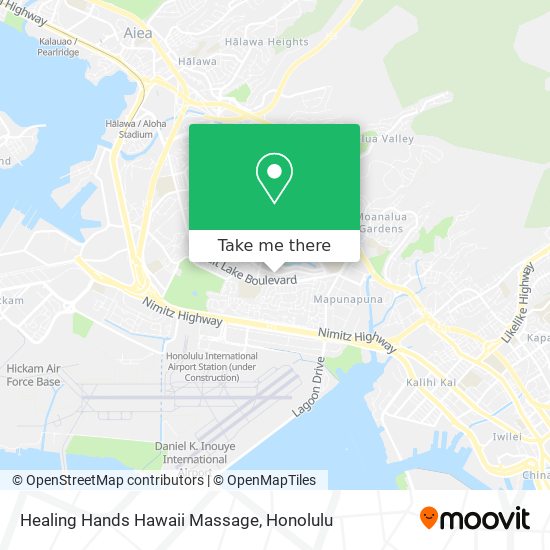 Healing Hands Hawaii Massage map