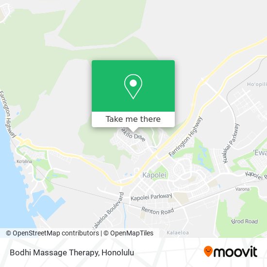 Bodhi Massage Therapy map