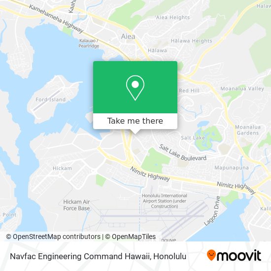 Mapa de Navfac Engineering Command Hawaii