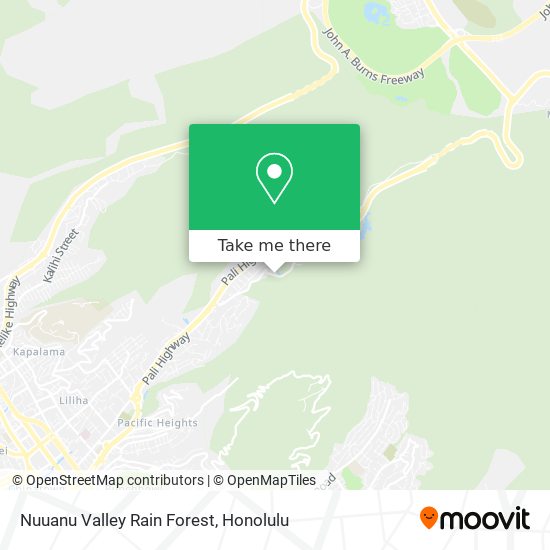 Mapa de Nuuanu Valley Rain Forest