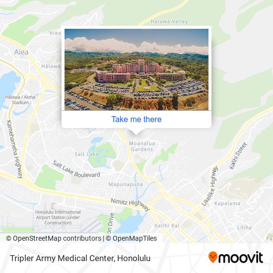 Mapa de Tripler Army Medical Center