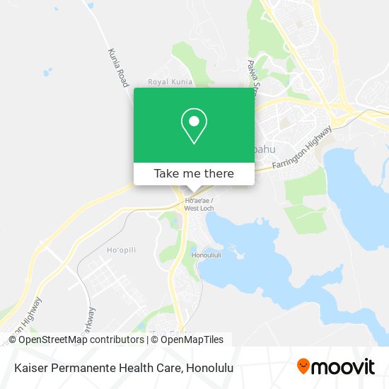 Kaiser Permanente Health Care map