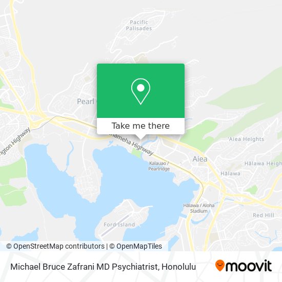Michael Bruce Zafrani MD Psychiatrist map