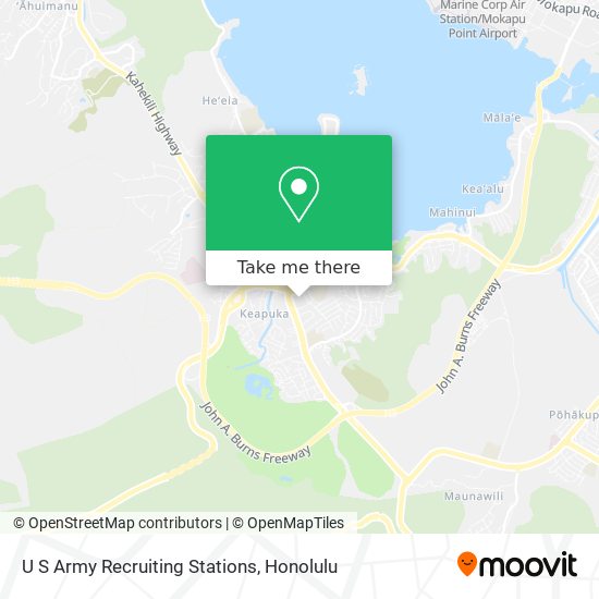 Mapa de U S Army Recruiting Stations