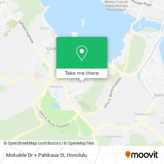 Mokulele Dr + Pahikaua St map
