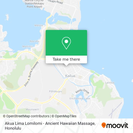 Akua Lima Lomilomi - Ancient Hawaiian Massage map