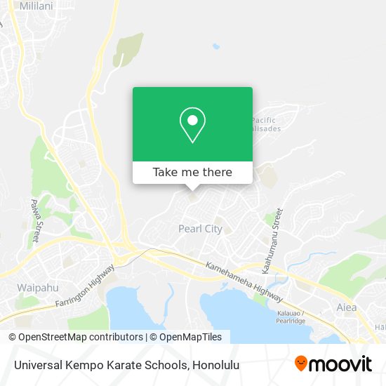 Universal Kempo Karate Schools map