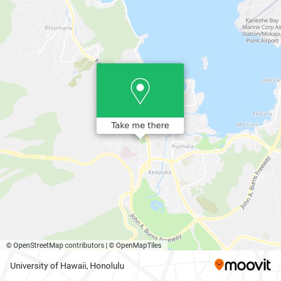 University of Hawaii map