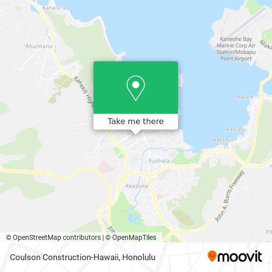 Coulson Construction-Hawaii map