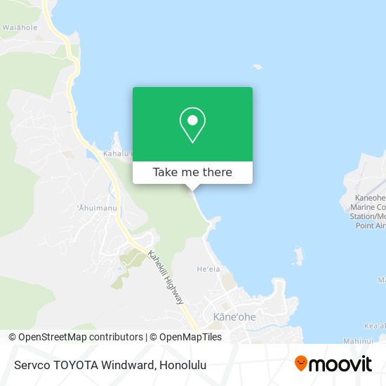 Servco TOYOTA Windward map