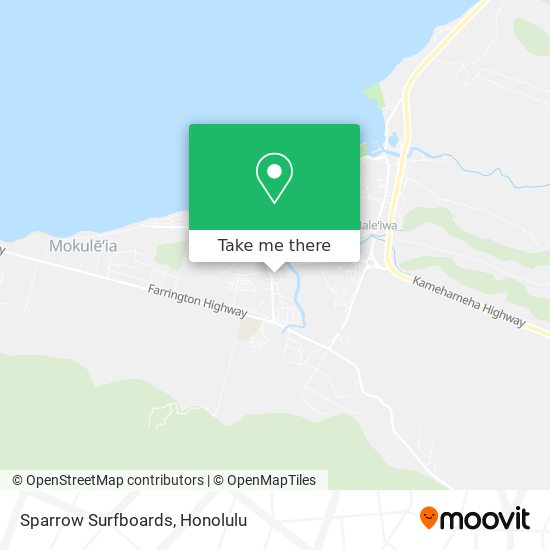 Sparrow Surfboards map