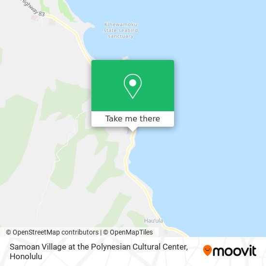 Samoan Village at the Polynesian Cultural Center map
