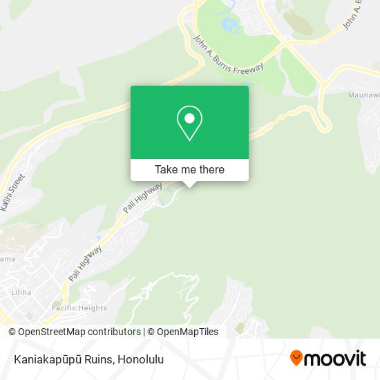 Mapa de Kaniakapūpū Ruins