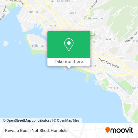 Mapa de Kewalo Basin Net Shed