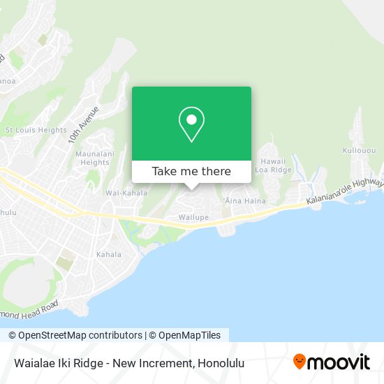 Mapa de Waialae Iki Ridge - New Increment