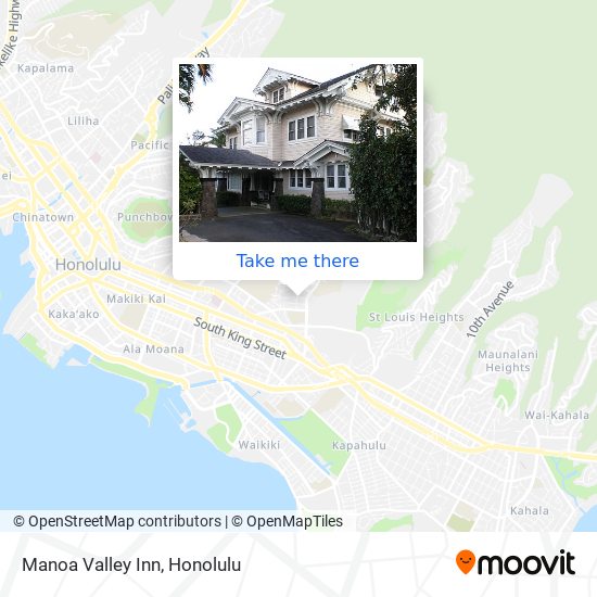 Manoa Valley Inn map