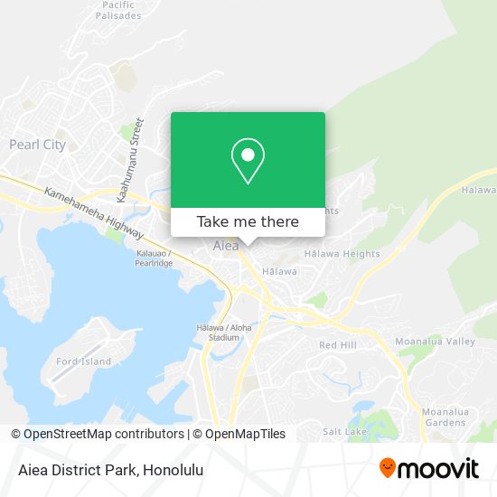 Aiea District Park map