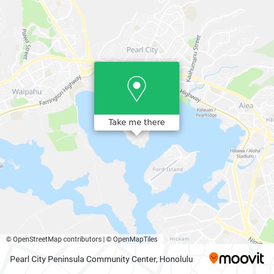 Pearl City Peninsula Community Center map