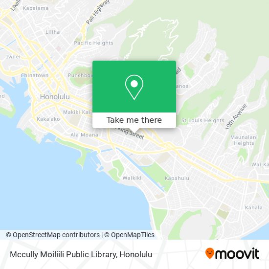 Mccully Moiliili Public Library map