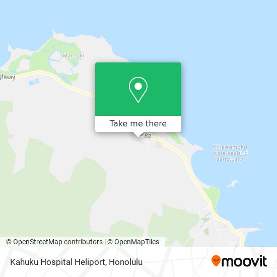 Kahuku Hospital Heliport map