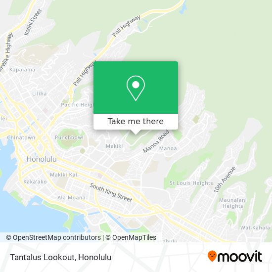 Mapa de Tantalus Lookout
