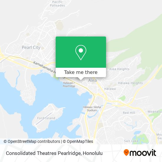 Consolidated Theatres Pearlridge map