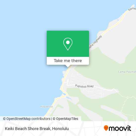 Mapa de Keiki Beach Shore Break