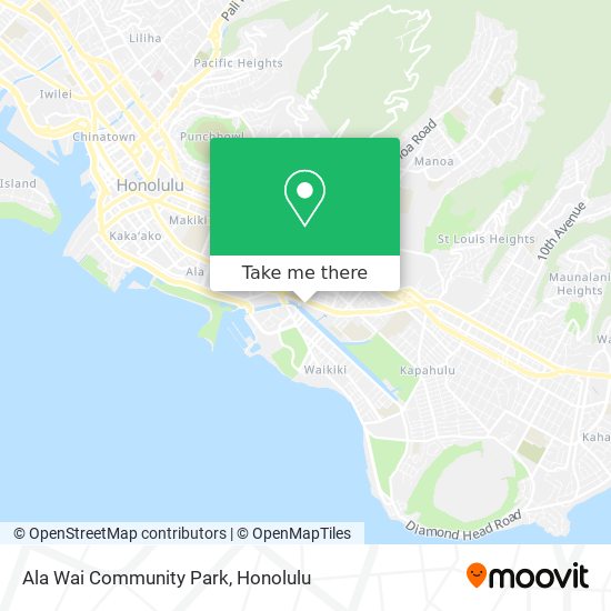 Ala Wai Community Park map